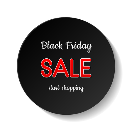 Black Friday Sale - shiny banner. Vector.のイラスト素材
