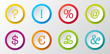 Collection of 3d icons. Vector.のイラスト素材