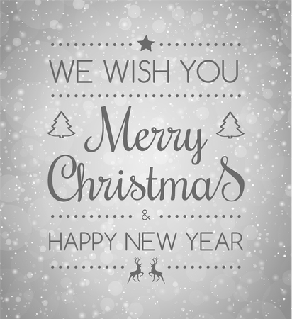 Concept of Christmas card with wishes. Vector.のイラスト素材