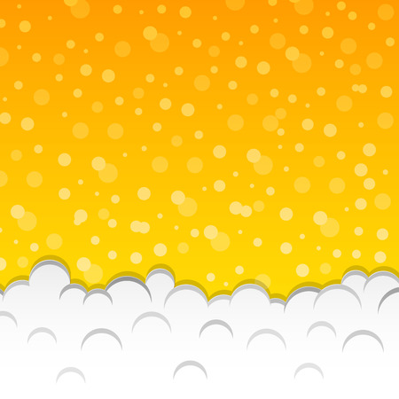 Beer background with foam - frothy drink. Vector.のイラスト素材