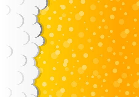 Beer background with foam - frothy drink. Vector.のイラスト素材