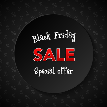 Beautiful poster for Black Friday Sale. Vector.のイラスト素材