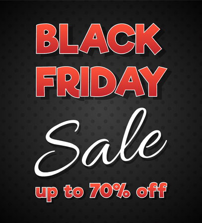 Beautiful poster for Black Friday Sale. Vector.のイラスト素材