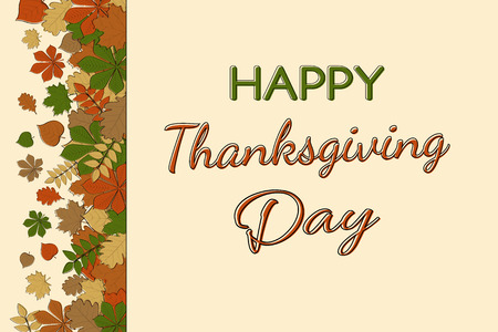 Greeting card for Thanksgiving Day.のイラスト素材