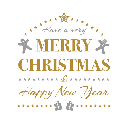 Beautiful Christmas decoration with greetings - card. Vector.のイラスト素材