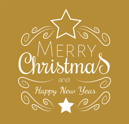 Beautiful Christmas decoration with greetings - card. Vector.のイラスト素材