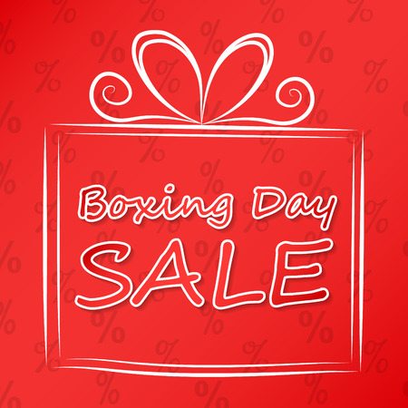 Boxing Day - concept of card. Vector.のイラスト素材