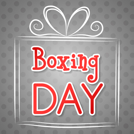 Boxing Day - concept of card. Vector.のイラスト素材