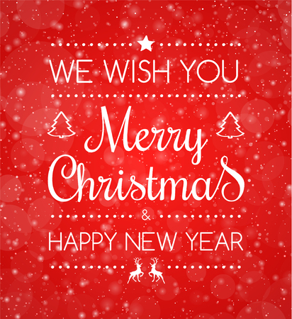 Design of Christmas background with greeting and decorations. Vector.のイラスト素材