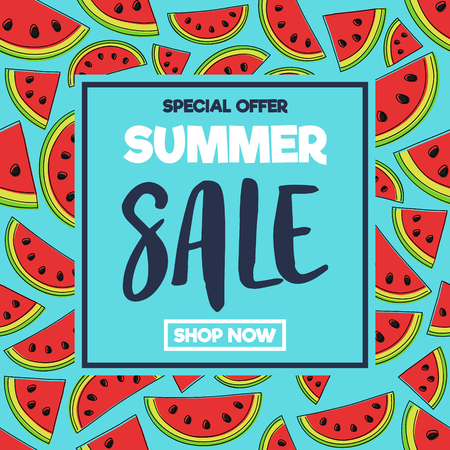 Concept of poster for Summer Sale. Vector.のイラスト素材