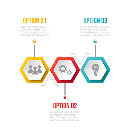 Layout of infographic with business icons. Vector.のイラスト素材