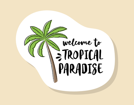 Funny summer badge in retro style. Vector.のイラスト素材