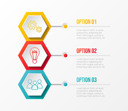 Business infographic template with colourful icons. Vector.のイラスト素材