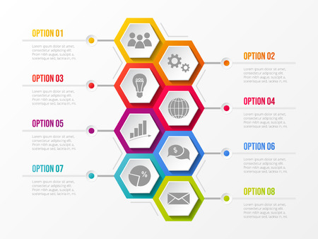 Business infograph with icons. Vector.のイラスト素材