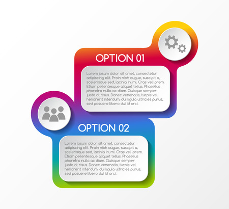 Layout of business infographic with icons. Vector.のイラスト素材