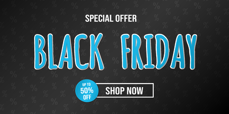 Concept of flyer for Black Friday Sale. Vector.のイラスト素材