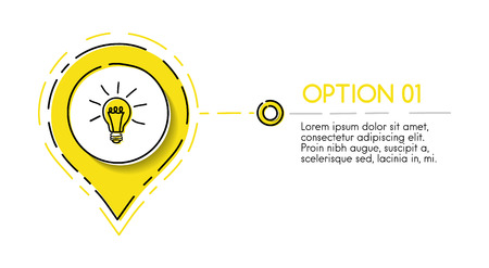 Company timeline with hand drawn business icons. Vector.のイラスト素材