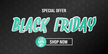 Concept of flyer for Black Friday Sale. Vector.のイラスト素材