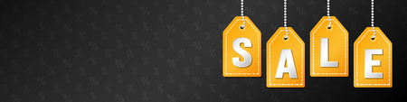 Layout of banner for Black Friday Sale. Vector.のイラスト素材