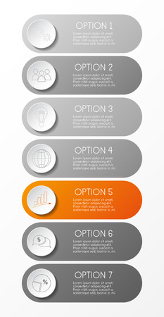 Business infographic template. Vector.のイラスト素材