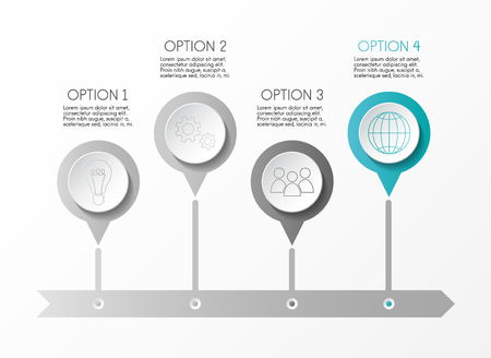 Business infographic template. Vector.のイラスト素材