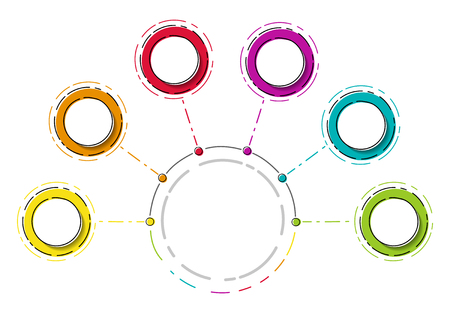 Layout of empty infographic - business concept. Vector.のイラスト素材