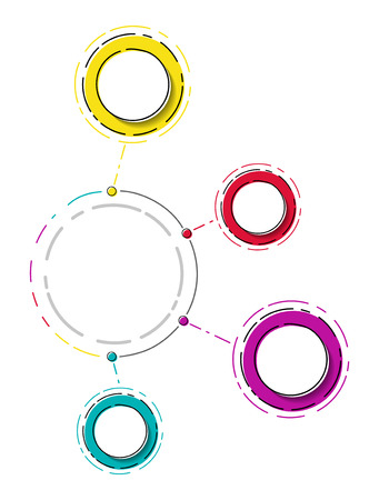 Empty business infographic template. Vector.のイラスト素材