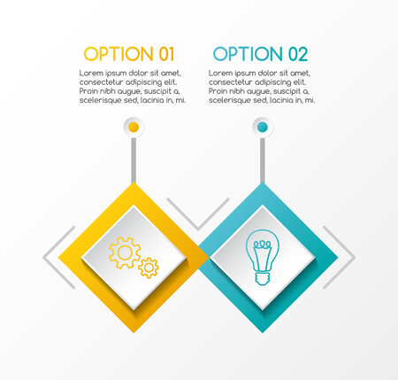 Infographic layout with business icons. Vector.のイラスト素材
