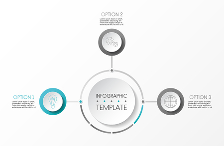 Business infographic template. Vector.のイラスト素材