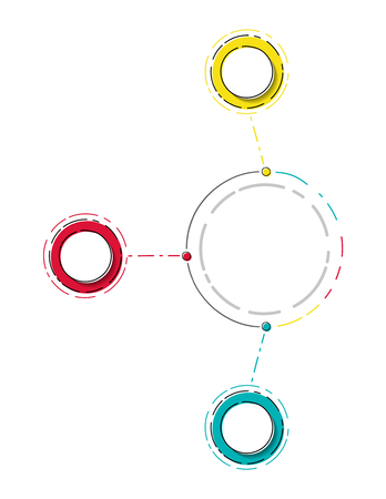 Empty round infographic template. Vector.のイラスト素材