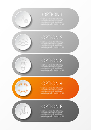 Business infographic template. Vector.のイラスト素材