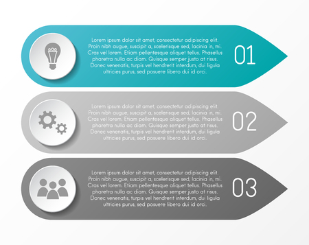 Concept of bookmark infographic template. Vector.のイラスト素材