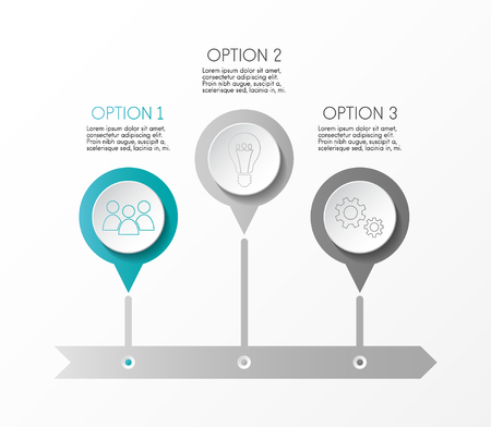 Business infographic template. Vector.のイラスト素材