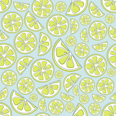 Pastel colored pastel background with fruits. Vector.のイラスト素材