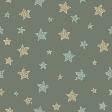 Design of a wallpaper with stars. Vector.のイラスト素材