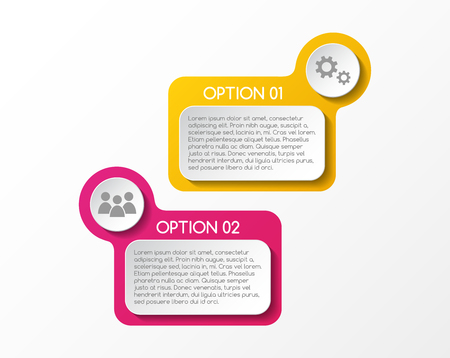 Design of colorful infographic with icons. Vector.のイラスト素材