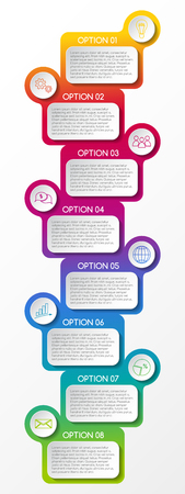 Concept of business infographic template. Vector.のイラスト素材