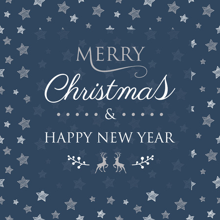 Concept of Christmas card with festive oraments. Vector.のイラスト素材