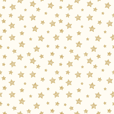 Design of a wrapping paper with stars. Vector.のイラスト素材
