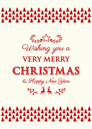 Christmas wishes with decoration. Vector.のイラスト素材