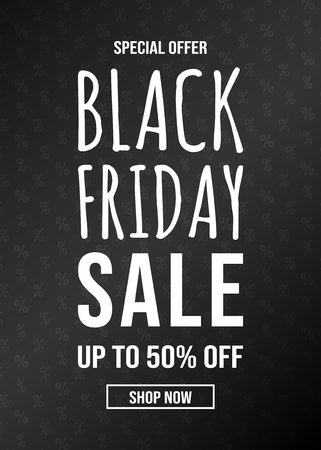 Design of brochure for Black Friday Sale. Vector.のイラスト素材
