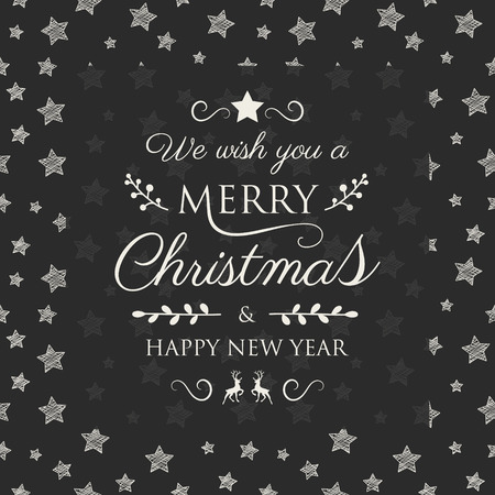 Concept of Christmas background with ornaments and wishes. Vector.のイラスト素材