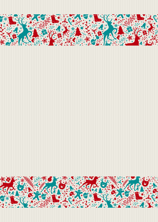 Background with Christmas decorations. Vector.のイラスト素材