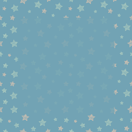 Concept of Christmas greeting card with beautiful stars.のイラスト素材