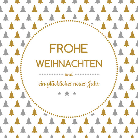 Frohe Weihnachten und Gluckliches Neues Jahr - german Christmas wishes. Vector.のイラスト素材