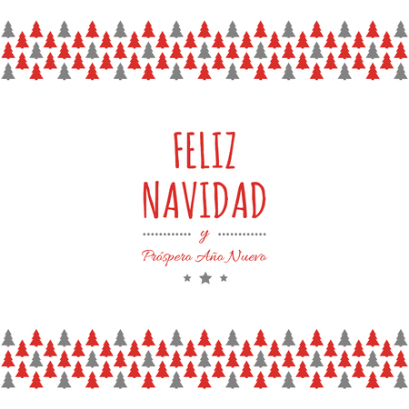 Feliz Navidad - translated from spanish as Merry Christmas. Vectorのイラスト素材
