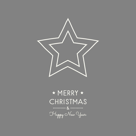 Christmas wishes with hand drawn star. Vector.のイラスト素材