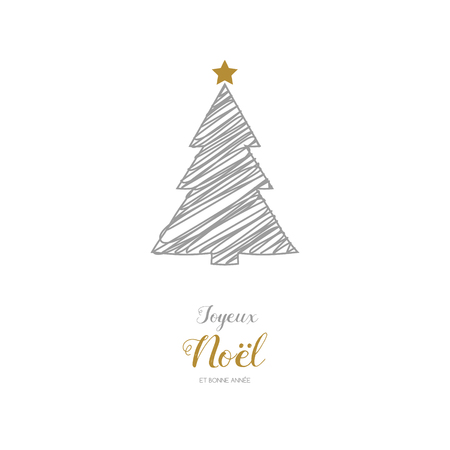 Joyeux Noel Et Bonne Annee French Christmas Wishes Vectorのイラスト 素材 ストックフォト 写真素材のstock Foto ストックドットフォト