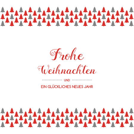 Frohe Weihnachten - translated from german to as Merry Christmas. Vector.のイラスト素材