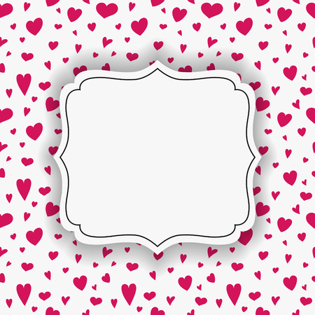 Beautiful background with cute hearts. Mother's Day, Women's Day and Valentine's Day. Vectorのイラスト素材